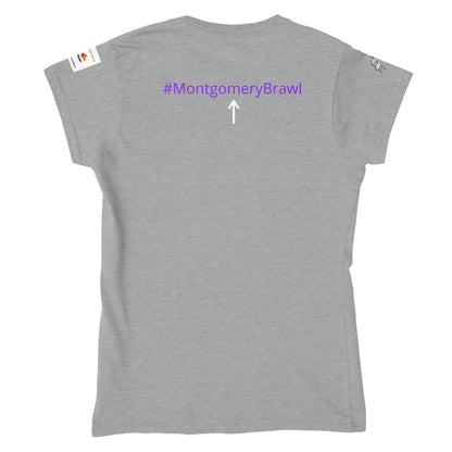 Montgomery Brawl - T-shirt classique à col rond pour femmes Chair-tastic