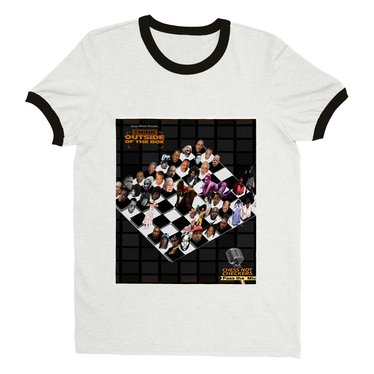 [Unisex] Premium "Chess Not Checkers" Crewneck T-shirt - Unisex Ringer T-shirt