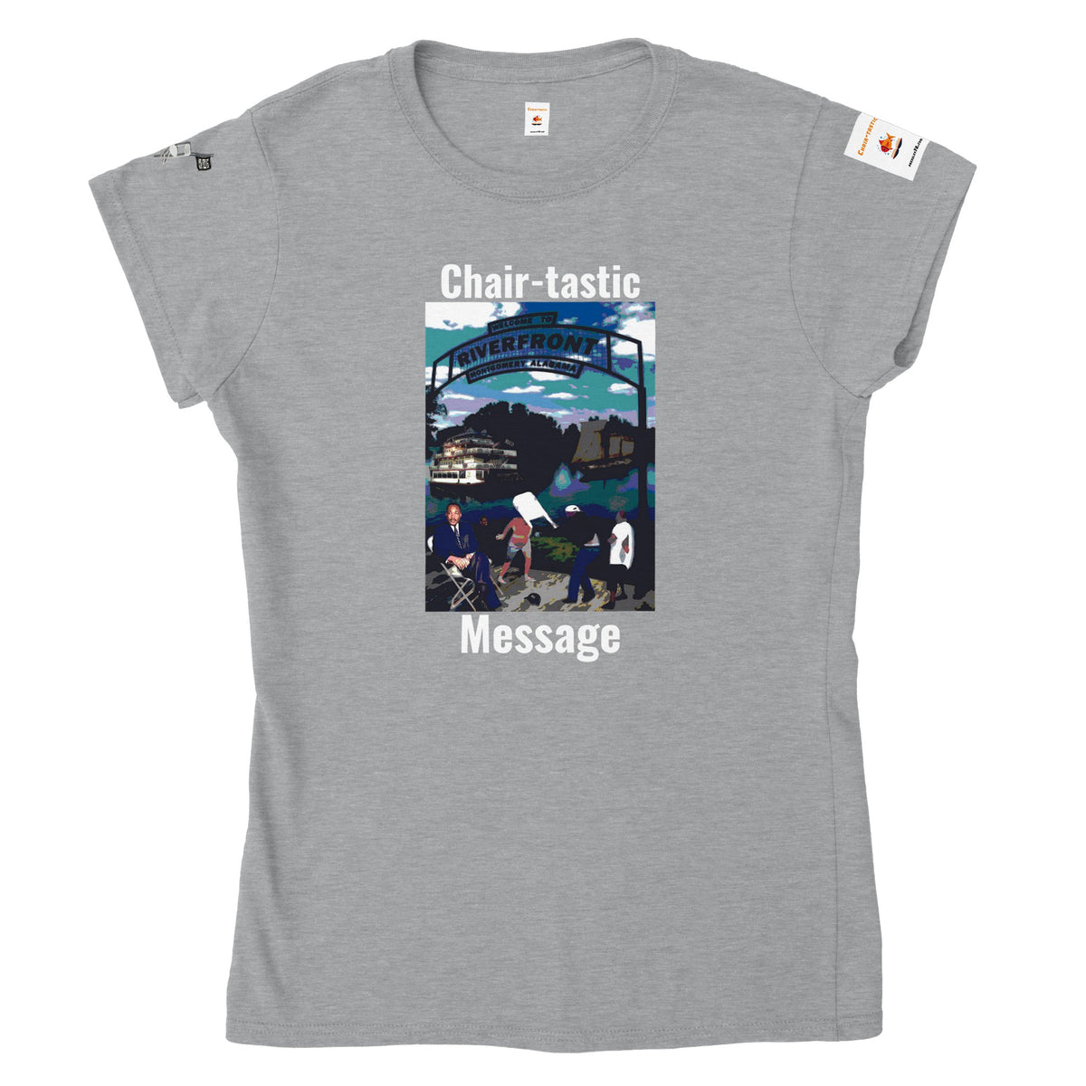 Montgomery Brawl - T-shirt classique à col rond pour femmes Chair-tastic