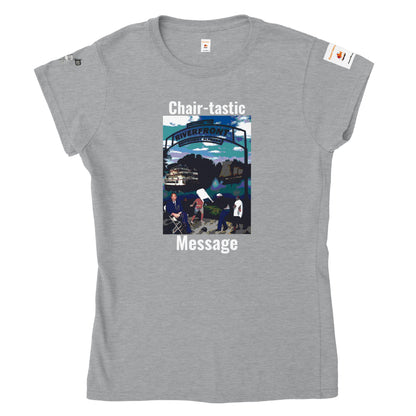Montgomery Brawl - T-shirt classique à col rond pour femmes Chair-tastic