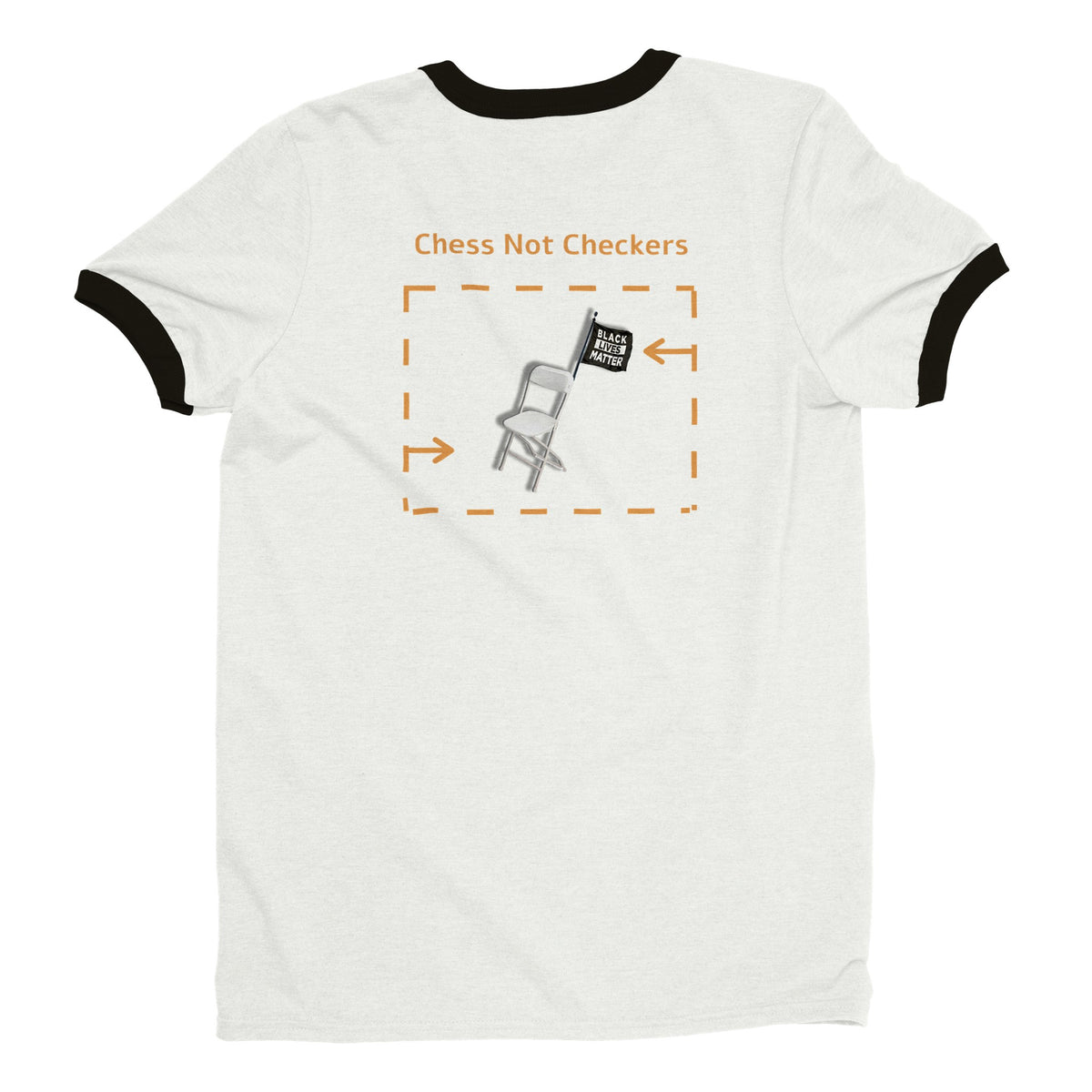 [Unisex] Premium "Chess Not Checkers" Crewneck T-shirt - Unisex Ringer T-shirt
